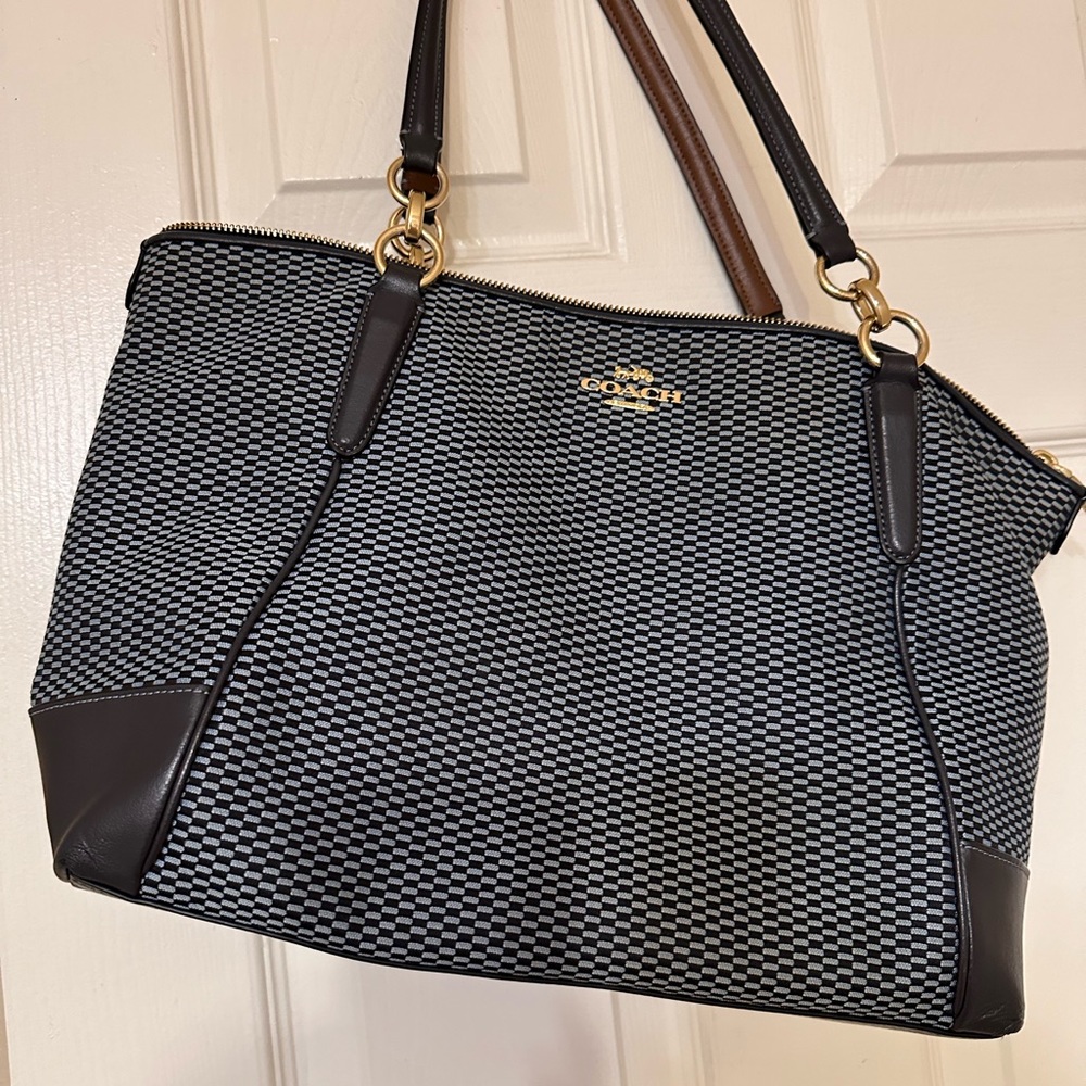 Blue Coach small tote
